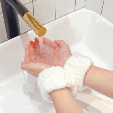 세안 세면 손목 팔목 밴드 극세사 소매 물흐름방지